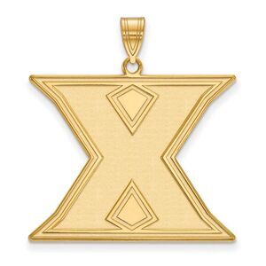 10k Yellow Gold Xavier U. XL Initial X Pendant